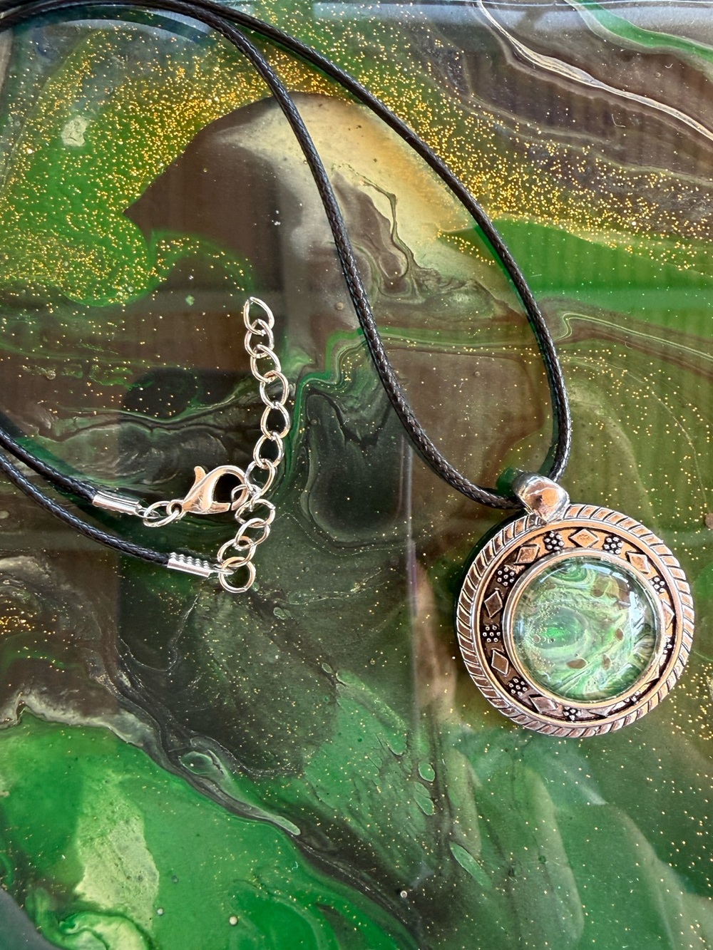 Necklace with handmade 20mm snap SN20